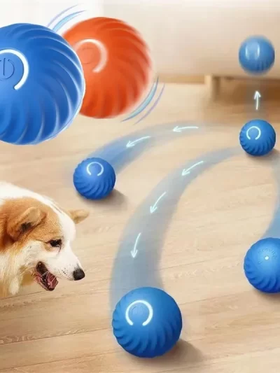 Smart Dog Toy Ball Electronic Interactive Pet Toy Moving Ball USB Automatic Moving Bouncing For Puppy Cat Birthday Gift Products