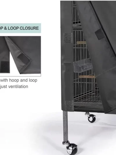 Bird Cage Cover Waterproof Dustproof Oxford Cloth Cover Protective Bird Cage Supplies Two Handle Breathable Cage Shading Cover