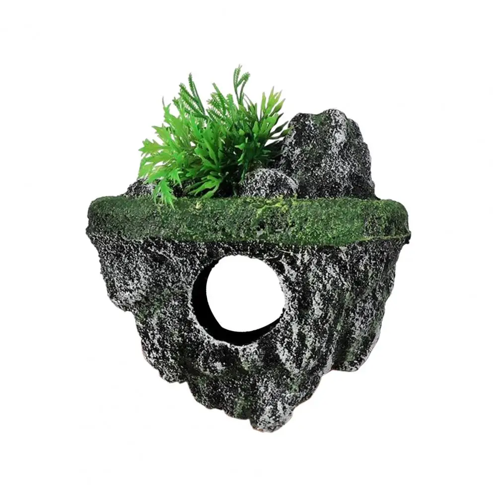 Fish Tank Artificial Stone Decoration Miniature Aquarium Float Moss Rock Landscaping Betta Cave Hideout Shelter Fish Tank Decor - Image 8