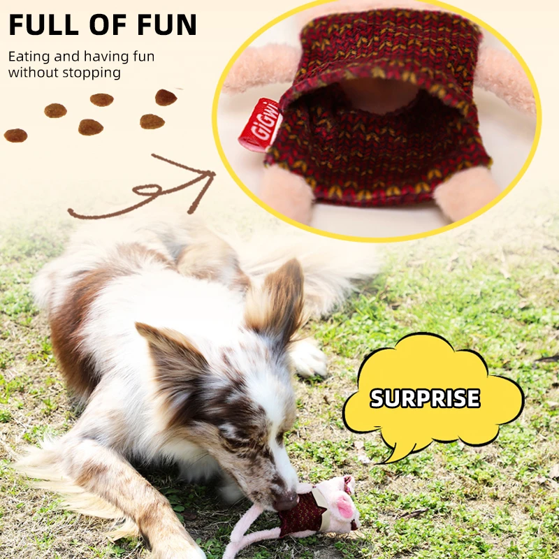 GiGwi Pets Toys Long Leg Series Sounding Interactive Toy For Dog Interesting Food Pocket Design Pet Interaction Plush Dog Toys - Image 2