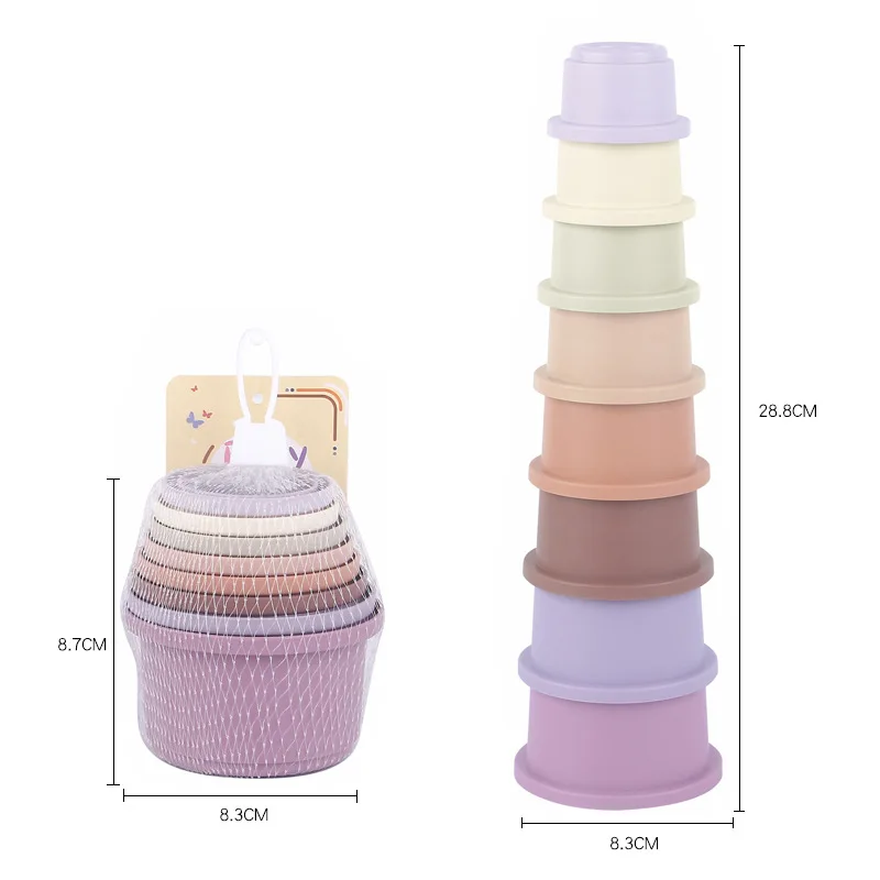 Stacking Cups Toy For Rabbits Multi-Colored Reusable Small Animals Puzzle Toys For Hiding Food Playing Bunny Accessories Pet - Image 8