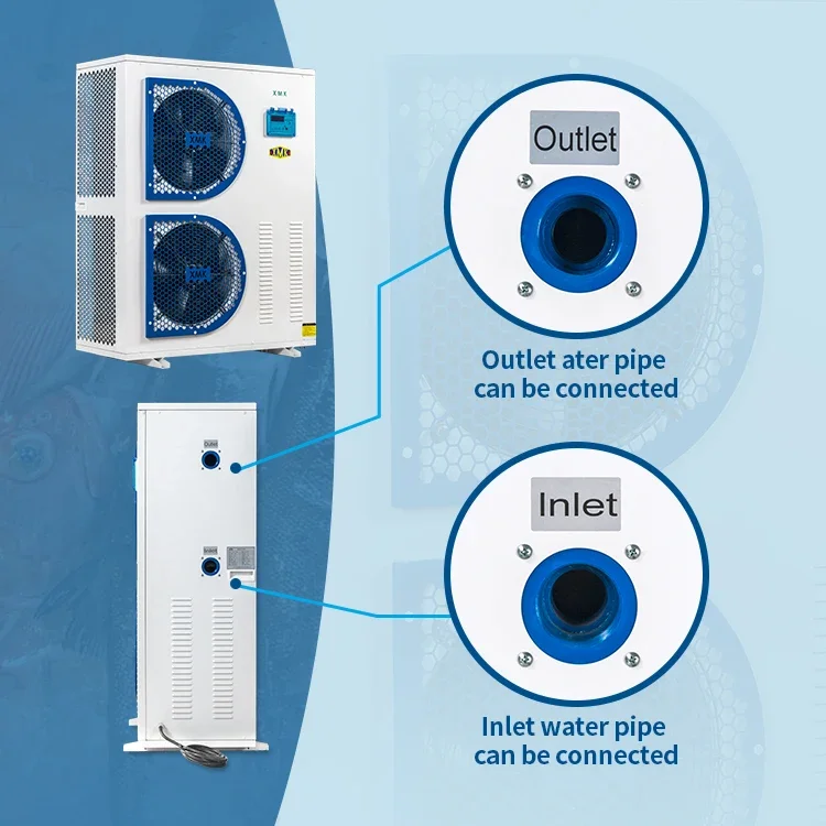 Seafood Restaurant Aquarium Fish Tank Refrigeration Special For Aquaculture Industrial Water Cooling Seafood Pool Water Chiller - Image 8