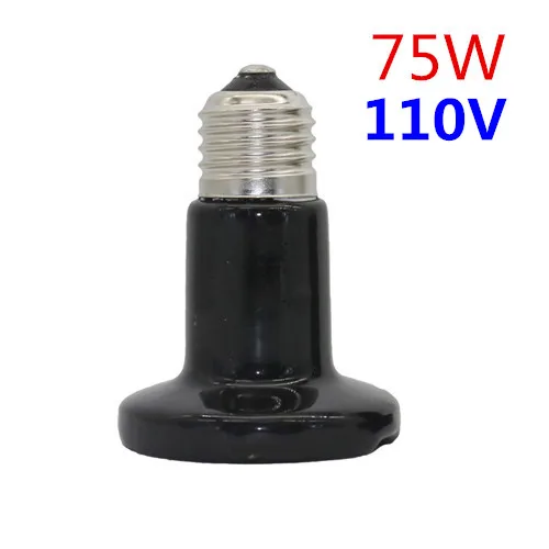1 Pcs Reptile Pet No Light Far Infrared Ceramic Heating Lamp E27 Small Mini Heat Lamp 25W 50W 75W 100W - Image 8