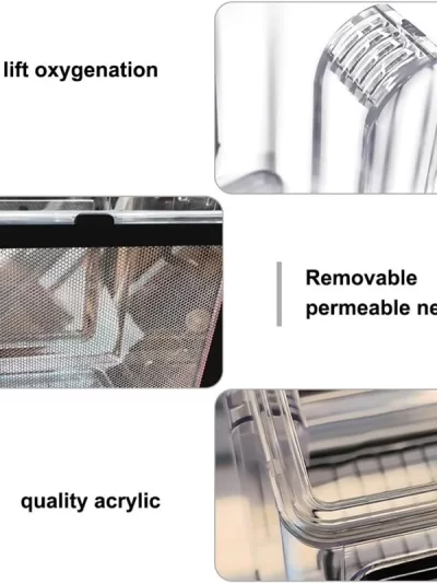 B84B-Fish Tank Aquarium Fish Breeding Box,Acrylic Fish Isolation Box Hanging Aquarium Hatchery Tank For Freshwater Seawater