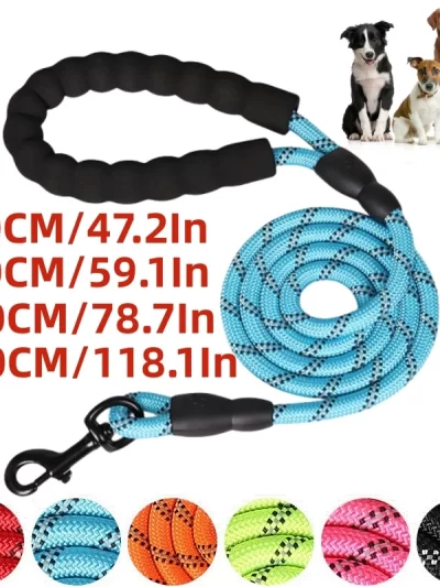 120/150/200/300CM Strong Leashes for Dogs Soft Handle Dog Leash Reinforced Leash for Small Medium Large Dogs Big Dog Supplies