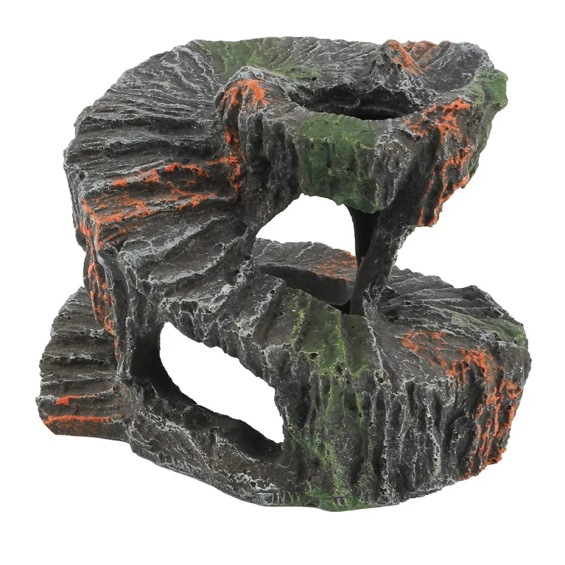 Turtle Terrace Tortoise Basking Platform Tortoise Climbing Platform Fish Hiding Cave Aquarium Supplies Reptile - Image 8