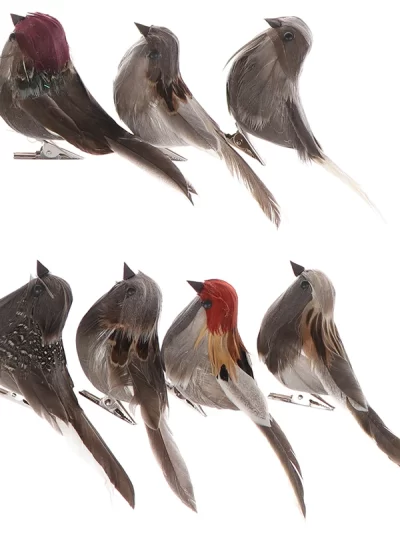 1pc Birds Bird Decor Artificial Fake Feathered Ornament Simulation Ornaments Props Decoration Decorations Crafts Decorative