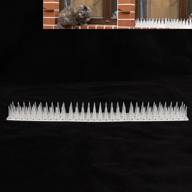 DIY Accessories Repeller Cat Plastic Bird Repellent Anti Pigeon Anti-bird Squirrel Garden Fences Control Transparent Spikes - Image 3