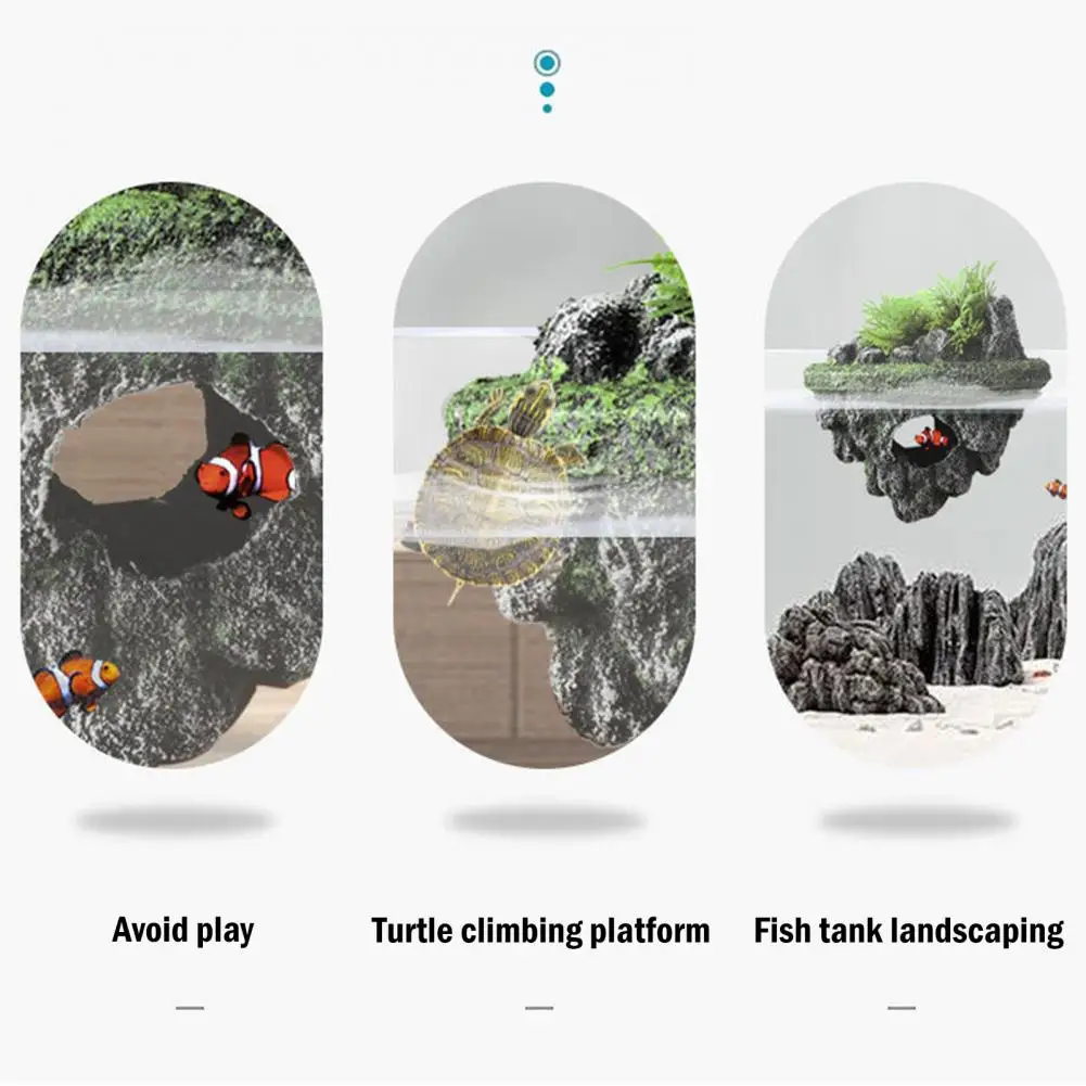 Fish Tank Artificial Stone Decoration Miniature Aquarium Float Moss Rock Landscaping Betta Cave Hideout Shelter Fish Tank Decor - Image 12