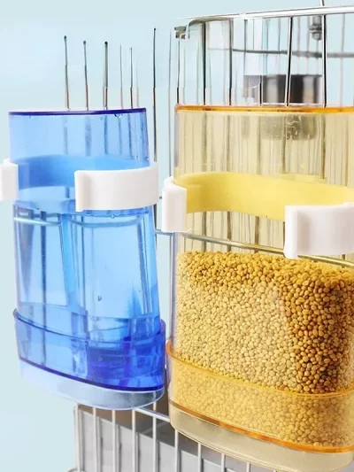 Bird Water Feeder Automatic Bird Waterer Food Feeder Dispenser for Parrot Parakeet Cockatiel Lovebird Cage Accessories