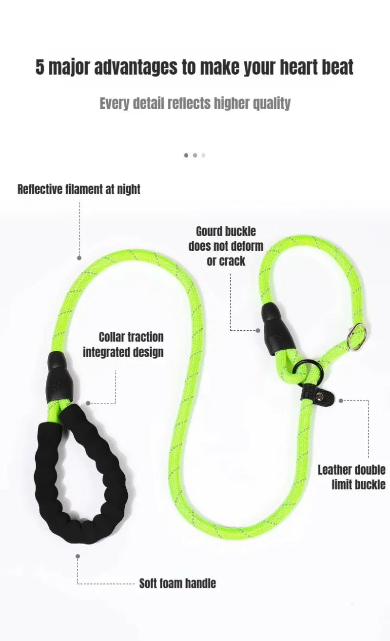 Harness Leash Dog Collar Small Puppy Accessories Explosion-proof Reflective Training Anti-escape Walking Rope Pet Traction - Image 11