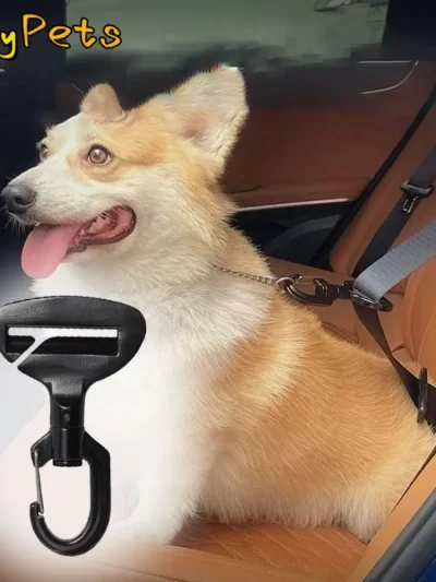 Anti-interference Pet Safety Buckle Sustainable Durable Pet Travel Car Seat Hook Easy to Use Dogs Locking Snap Seat Belts