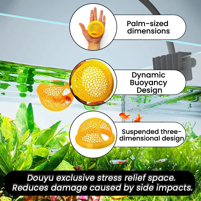 Floating Betta Shrimp Cave Feeding Breeding House For Small Tropical Fishes Goldfish Saltwater Fishing Tank Accessory Guppies - Image 6