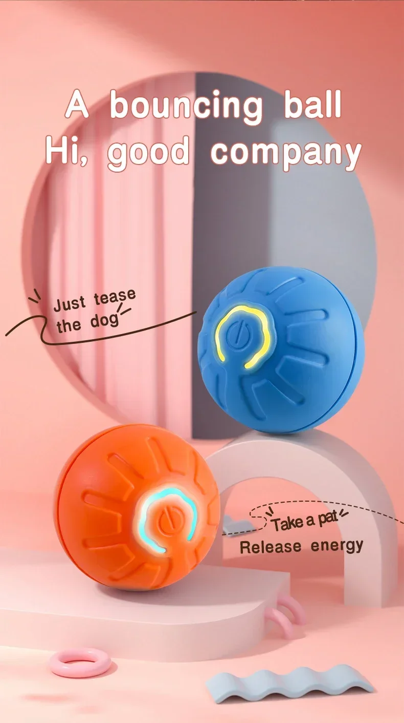 Smart Dog Toy Ball Electronic Interactive Pet Toy Moving Ball USB Automatic Moving Bouncing for Puppy Birthday Gift Cat Product - Image 14