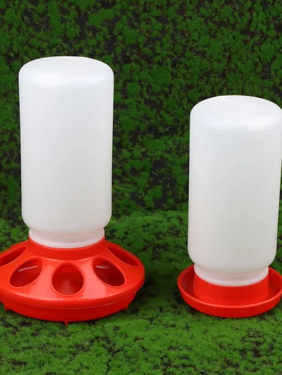 Poultry Thickened Feeder And Drinker Water Food Dispenser Automatic Chicken Birds Chick Waterer Feeding Bucket Container