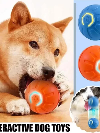 Smart Dog Toy Ball Electronic Interactive Pet Toy Moving Ball USB Automatic Moving Bouncing for Puppy Birthday Gift Cat Products