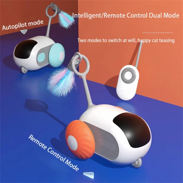 Remote Control Interactive Cat Toy Intelligent Automatic Electric Smart Sports Self-moving Balance Interactive Car Cat Toys - Image 4