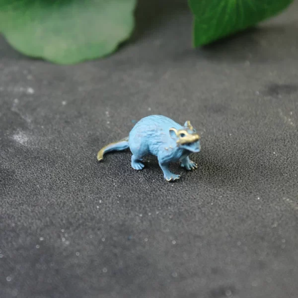 Zodiac Animal Rat Figurines Brass Knife Beads Flashlight Lanyard Pendants Cute Mice EDC Paracord DIY Outdoor Tools Accessories - Image 7