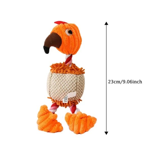 Plush Dog Toys for Small Large Pets Funny Bird Shaped Dogs Squeak Chew Ropes Toy Pets Interactive Supplies - Image 9