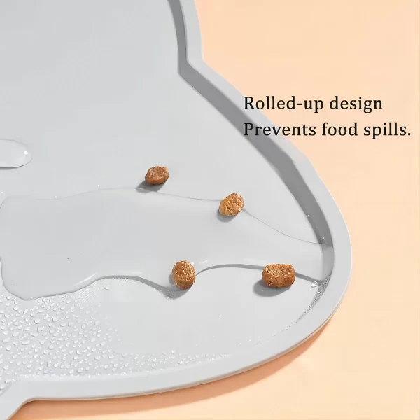 Silicone Pet Feeding Dog Cat Bowl Food Mat Non-Stick Waterproof Pet Food Feeding Pad Puppy Feeder Tray Water Cushion - Image 3
