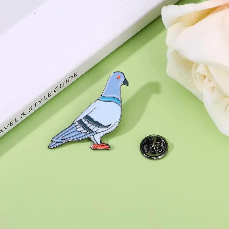 Creative Animal Cute Bird Metal Badge Alloy Cross Border Peace Pigeon Brooch Chest Flower Clothing Accessories for Friends Gifts - Image 10
