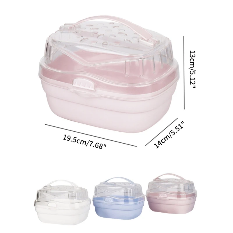 Rabbit Outgoing Cage Small Pet with Ventilable Cover Plastic Pet Carry Box Portable Travel-Case for Hamsters T21C - Image 6