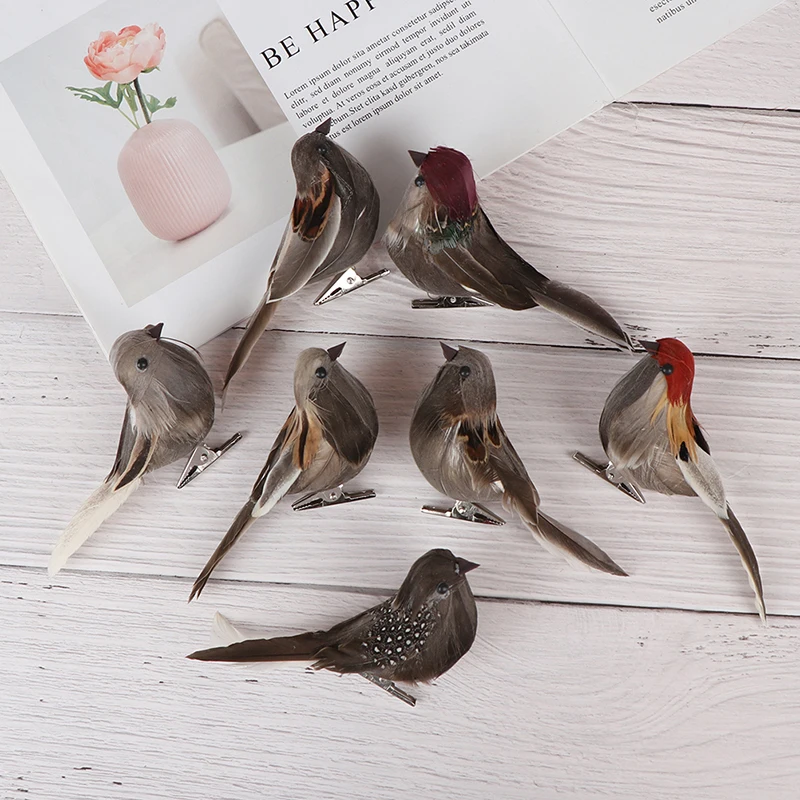1pc Birds Bird Decor Artificial Fake Feathered Ornament Simulation Ornaments Props Decoration Decorations Crafts Decorative - Image 6