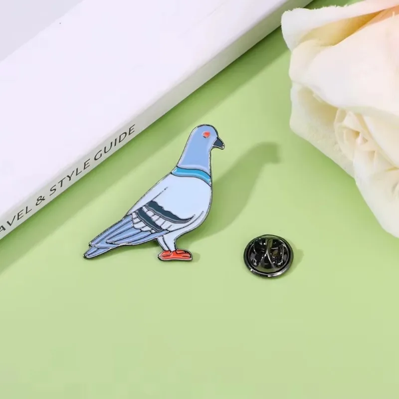 Creative Animal Cute Bird Metal Badge Alloy Cross Border Peace Pigeon Brooch Chest Flower Clothing Accessories for Friends Gifts - Image 5