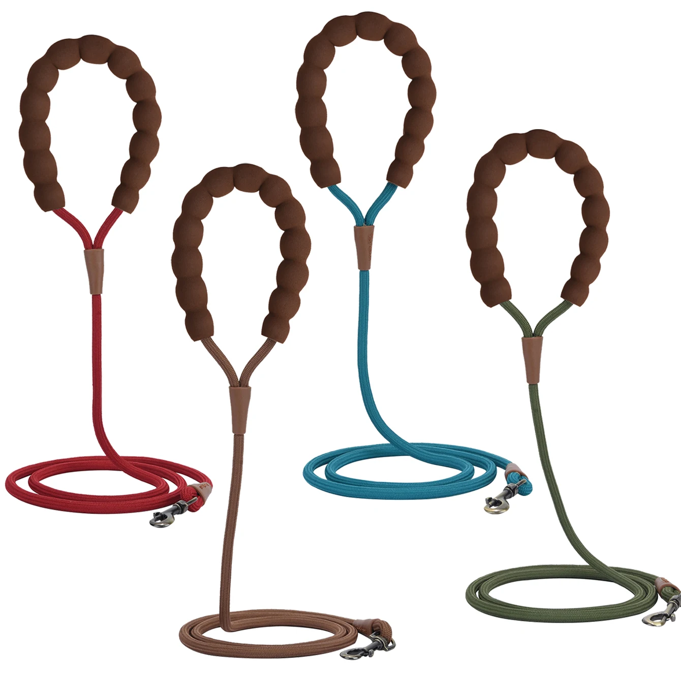 LL039--pet dog leash, 1.5-meter high density rope, soft handle, alloy buckle. - Image 11