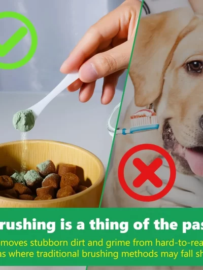 Pet Teeth Cleaning Powder, Oral Cleaning, New Bad Breath, Dogs Can Eat Teeth Cleaning Stones, Teeth Cleaning Powder