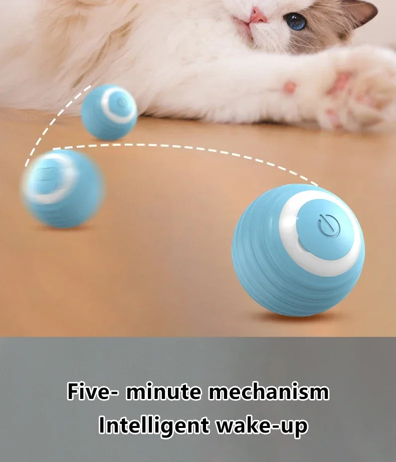 Cat Interactive Ball Smart Pet Cat Toys Indoor Automatic Rolling Magic Ball Electronic Interactive Cat Toy Game Accessories - Image 14