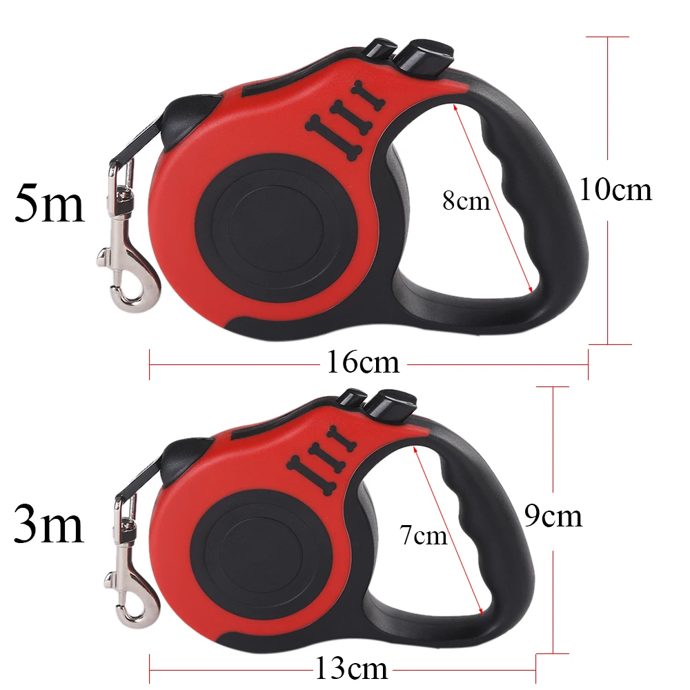 3m 5m Dog Leash for Small Dogs Cat Automatic Retractable Durable Nylon Lead Puppy Outdoor Travel Walking Hiking Traction Rope - Image 5
