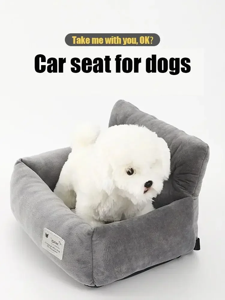 Small Dog Car Kennel Safety Seat Cat Dog Front Car Safety Seat Dog Accessories for Small Dogs Dog Bag Dog Car Seat - Image 8