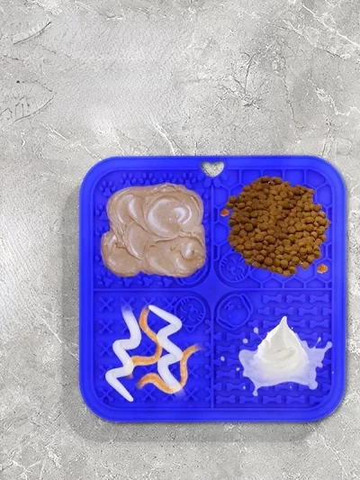 Silicone Dog Supplies: Pet Lick Mat, Slow Food Plate, Bathing Distraction Sucker, Food Training Feeder