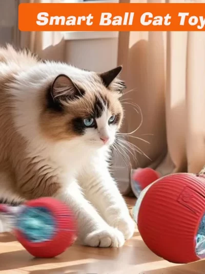 Smart Ball Cat toys Rechargeable Pet Interactive Automatic Rolling Ball Cats Intelligence Electric Training Toy Imitate Mouse