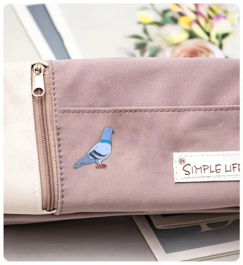 Creative Animal Cute Bird Metal Badge Alloy Cross Border Peace Pigeon Brooch Chest Flower Clothing Accessories for Friends Gifts - Image 4