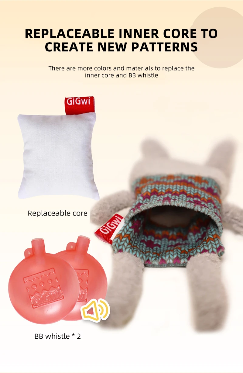 GiGwi Pets Toys Long Leg Series Sounding Interactive Toy For Dog Interesting Food Pocket Design Pet Interaction Plush Dog Toys - Image 10