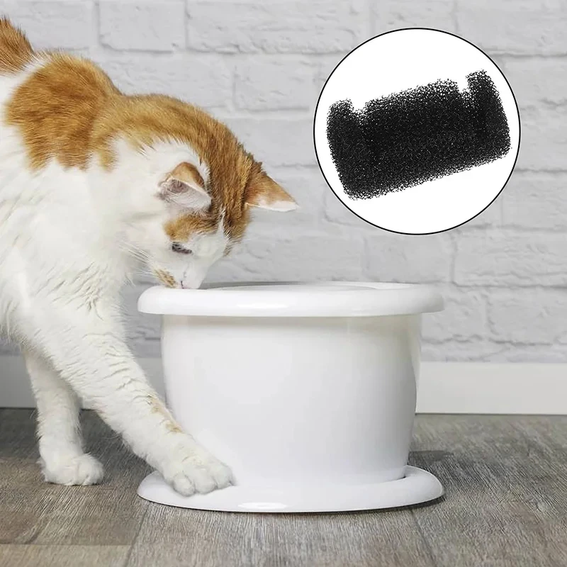 10/4/1Pcs Pet Drinking Sponge Filter Water Dispenser For Cats And Dogs Healthy Sponge Filter Pet Drinking Fountain Accessories - Image 4