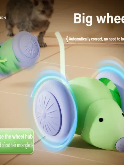 Electric Mouse Car Cat toys Interactive Toy Rechargeable Automatic Teaser with Intelligent Obstacle Avoidance Pet Products ﻿