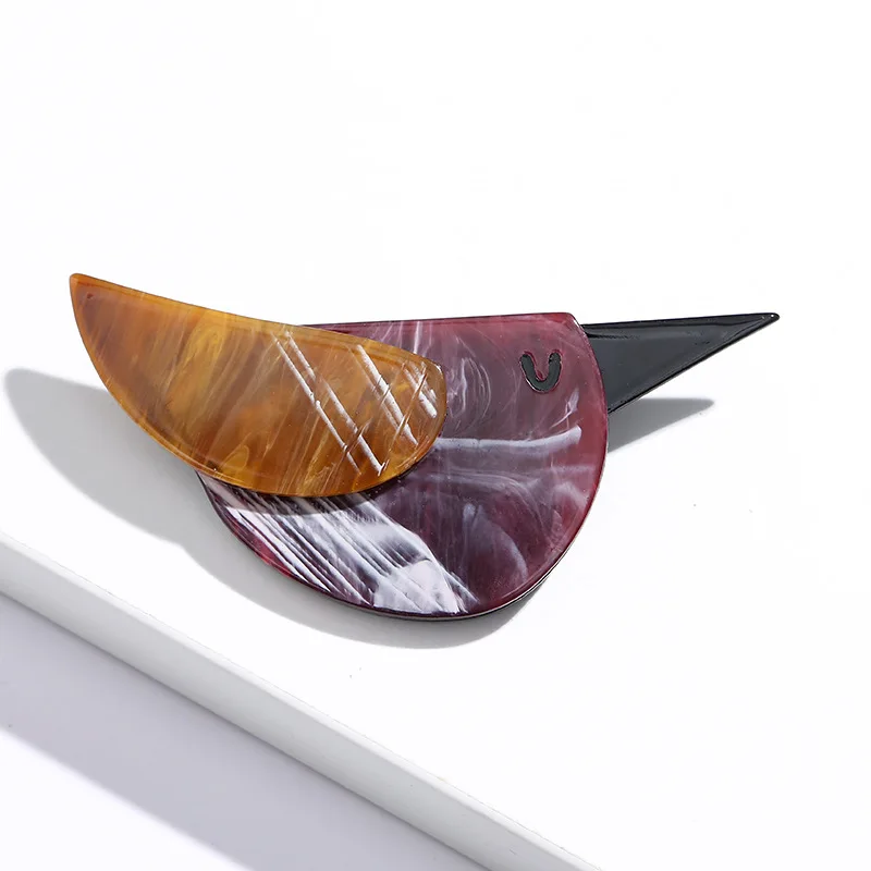 SKEDS Fashion Women Men Acrylic Bird Brooch Pin Creative Simple Trendy Badges For Unisex Bag Clothing Accessories Brooches Gift - Image 12