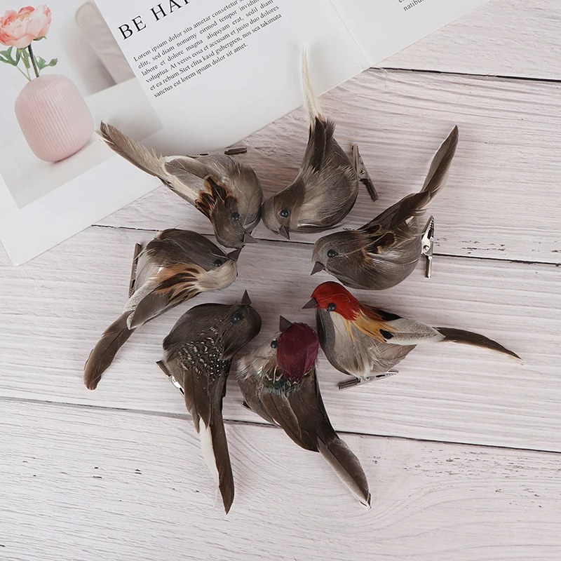 1pc Birds Bird Decor Artificial Fake Feathered Ornament Simulation Ornaments Props Decoration Decorations Crafts Decorative - Image 13