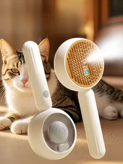 Hair Removal Pet Spray Hair Comb Health Protection Self-cleaning Sliker Brush Steam Spray Hair Remover Anti-Static
