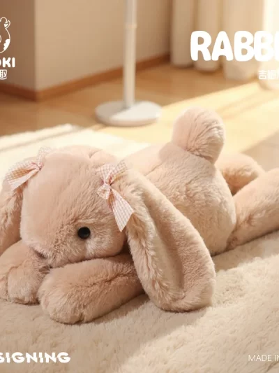 35cm Jim Rabbit Plush Toy-Ultra-Soft Collectible Stuffed Animal Bunny Gift Shy Rabbit Kid Collector Birthday Funny Party Gifts