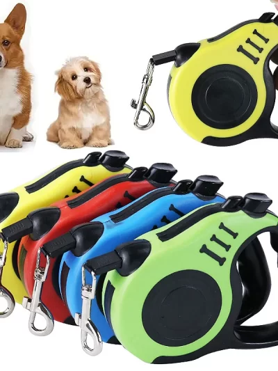 3 Meters 5 Meters Retractable Dog Leash Pet Leash Traction Rope Belt Automatic Flexible Leash For Small Medium Large Dog Product