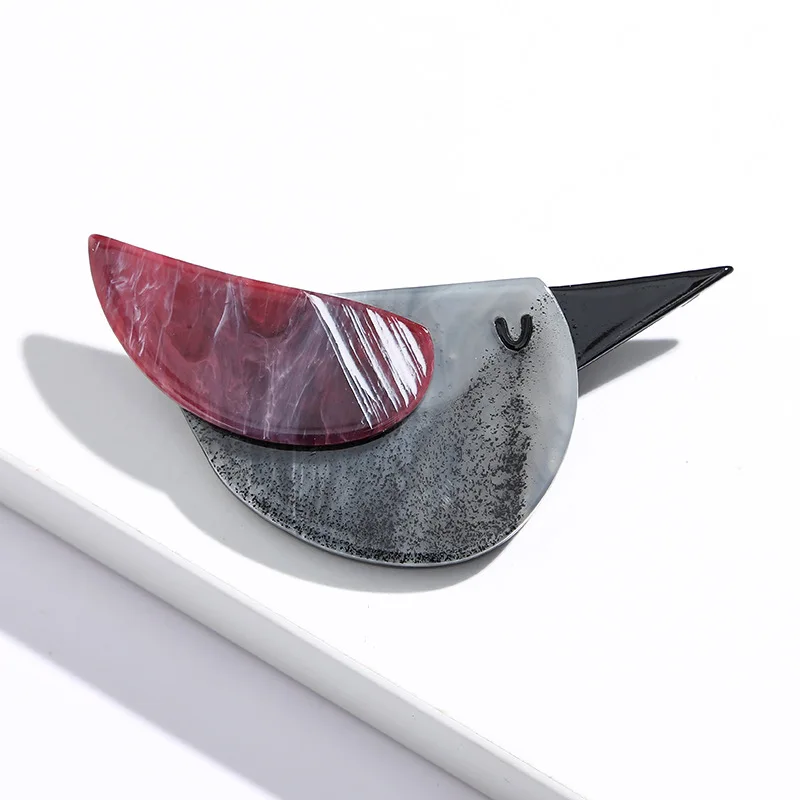 SKEDS Fashion Women Men Acrylic Bird Brooch Pin Creative Simple Trendy Badges For Unisex Bag Clothing Accessories Brooches Gift - Image 11