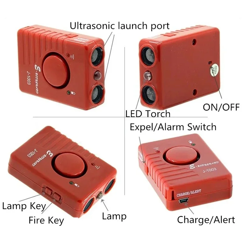 KPHRTEK J-1003 Multifunctional Personal Self Defense Alarm Pet Repeller Dog Training Device Dog Supplies - Image 21