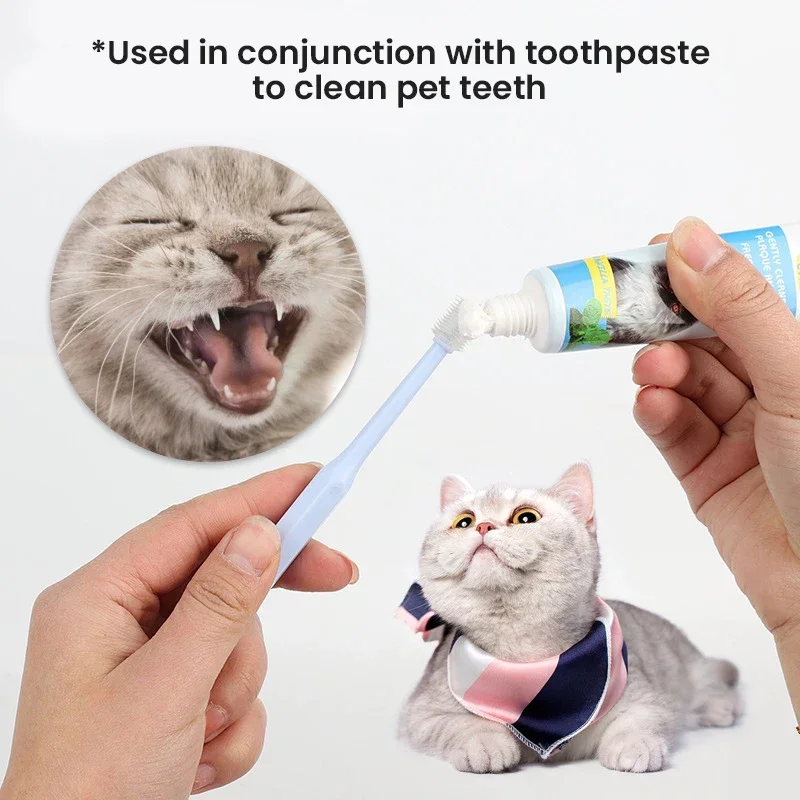 1pcs Pet Toothbrush, Cat Toothbrush, Dog Toothbrush, Cat 360 Degree Oral Cleaning, Small Head Dog Toothbrush, Pet Supplies - Image 2