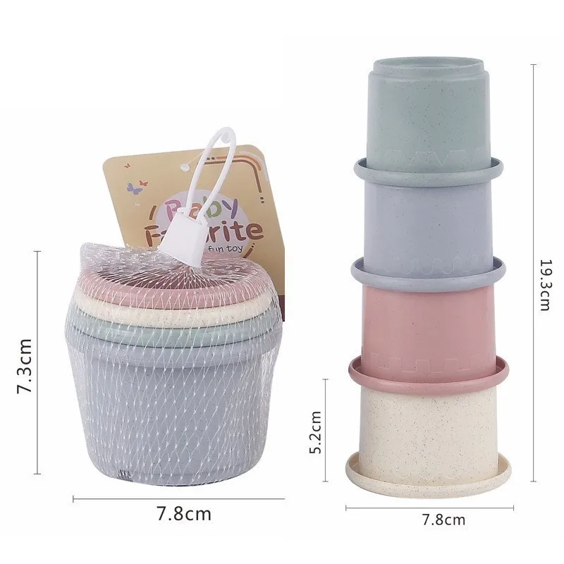 Stacking Cups Toy For Rabbits Multi-Colored Reusable Small Animals Puzzle Toys For Hiding Food Playing Bunny Accessories Pet - Image 10