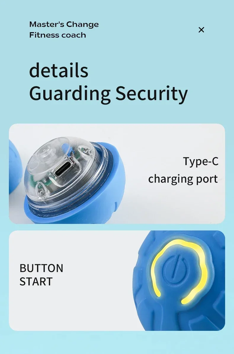 Smart Dog Toy Ball Electronic Interactive Pet Toy Moving Ball USB Automatic Moving Bouncing for Puppy Birthday Gift Cat Product - Image 22