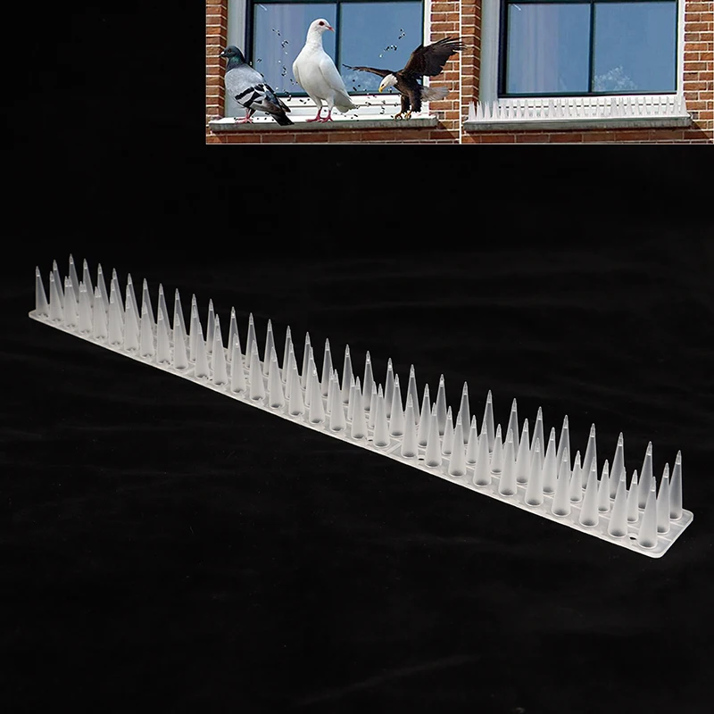 DIY Accessories Repeller Cat Plastic Bird Repellent Anti Pigeon Anti-bird Squirrel Garden Fences Control Transparent Spikes - Image 2